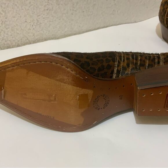 New Buttero Women’s ankle Boots Size 40 Booties Leopard pony hair Italy - Picture 5 of 9